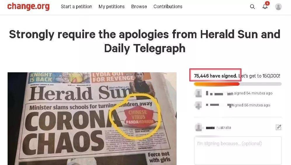 require the apologies  from herald sun and daily telegraph"   的