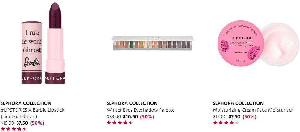 Sephora彩妆低至5折！仅$2X收美妆博主人手必入爆款高光！