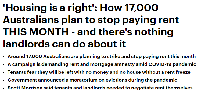 1.7万澳人强硬不付房租！房东崩溃：我们正在被租客虐待…